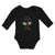 Long Sleeve Bodysuit Baby I Got Best Worlds! Countries National Flags Cotton