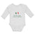 Long Sleeve Bodysuit Baby I'M Cute, I Must Be Mexican National Flag Usa Cotton