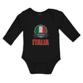 Long Sleeve Bodysuit Baby Forza Azzurri Italian National Flag Boy & Girl Clothes