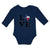 Long Sleeve Bodysuit Baby Love American Country Map Usa Boy & Girl Clothes