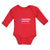 Long Sleeve Bodysuit Baby Flag of Puerto Rico Usa Boy & Girl Clothes Cotton - Cute Rascals