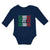 Long Sleeve Bodysuit Baby Flag of Mexico Boy & Girl Clothes Cotton - Cute Rascals