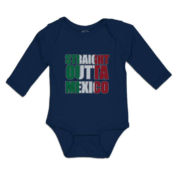 Long Sleeve Bodysuit Baby Flag of Mexico Boy & Girl Clothes Cotton - Cute Rascals