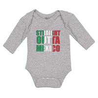 Long Sleeve Bodysuit Baby Flag of Mexico Boy & Girl Clothes Cotton - Cute Rascals