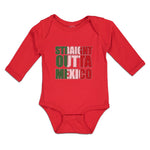 Long Sleeve Bodysuit Baby Flag of Mexico Boy & Girl Clothes Cotton - Cute Rascals