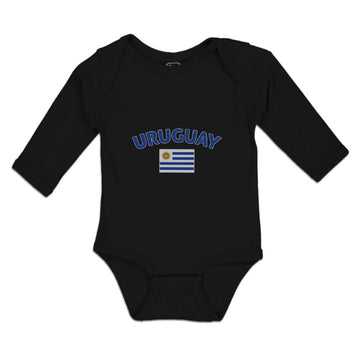 Long Sleeve Bodysuit Baby Flag of Uruguay Usa Boy & Girl Clothes Cotton