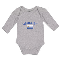 Long Sleeve Bodysuit Baby Flag of Uruguay Usa Boy & Girl Clothes Cotton - Cute Rascals