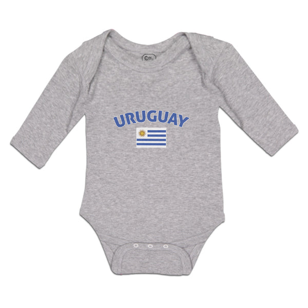Long Sleeve Bodysuit Baby Flag of Uruguay Usa Boy & Girl Clothes Cotton - Cute Rascals
