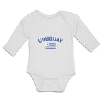 Long Sleeve Bodysuit Baby Flag of Uruguay Usa Boy & Girl Clothes Cotton - Cute Rascals