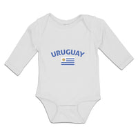 Long Sleeve Bodysuit Baby Flag of Uruguay Usa Boy & Girl Clothes Cotton - Cute Rascals
