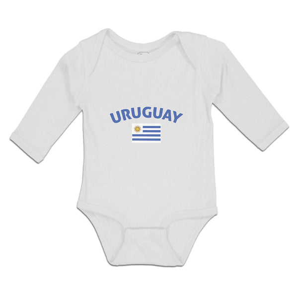 Long Sleeve Bodysuit Baby Flag of Uruguay Usa Boy & Girl Clothes Cotton - Cute Rascals