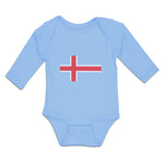 Long Sleeve Bodysuit Baby American National Flag of Uruguay Usa Cotton - Cute Rascals