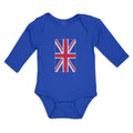 Long Sleeve Bodysuit Baby National Flag of United Kingdom Great Britian Cotton