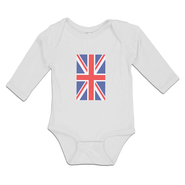 Long Sleeve Bodysuit Baby National Flag of United Kingdom Great Britian Cotton