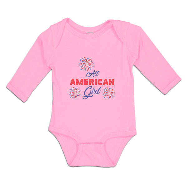 Long Sleeve Bodysuit Baby All American Girl Boy & Girl Clothes Cotton - Cute Rascals