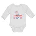 Long Sleeve Bodysuit Baby All American Girl Boy & Girl Clothes Cotton