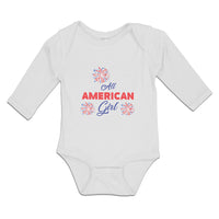 Long Sleeve Bodysuit Baby All American Girl Boy & Girl Clothes Cotton - Cute Rascals