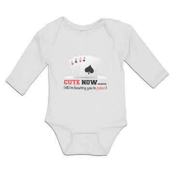 Long Sleeve Bodysuit Baby Cute Now ... (Till I'M Beating Poker) Rummy Cotton