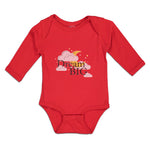Long Sleeve Bodysuit Baby Dream Big with Clouds Boy & Girl Clothes Cotton - Cute Rascals