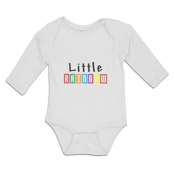 Long Sleeve Bodysuit Baby Little Rainbow Colours Boy & Girl Clothes Cotton