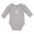 Long Sleeve Bodysuit Baby Beautiful Girl in Flower Wreath with Eyes Closed - Cute Rascals