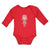 Long Sleeve Bodysuit Baby Beautiful Girl in Flower Wreath with Eyes Closed - Cute Rascals