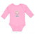 Long Sleeve Bodysuit Baby Beautiful Girl in Flower Wreath with Eyes Closed - Cute Rascals