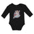 Long Sleeve Bodysuit Baby Beautiful Unicorn on Clouds with Stars Cotton - Cute Rascals