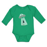 Long Sleeve Bodysuit Baby Alien Attacking Outer Space Boy & Girl Clothes Cotton - Cute Rascals