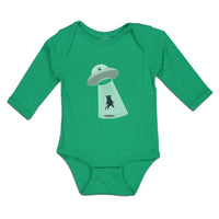 Long Sleeve Bodysuit Baby Alien Attacking Outer Space Boy & Girl Clothes Cotton - Cute Rascals