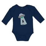 Long Sleeve Bodysuit Baby Alien Attacking Outer Space Boy & Girl Clothes Cotton - Cute Rascals