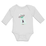Long Sleeve Bodysuit Baby Alien Attacking Outer Space Boy & Girl Clothes Cotton - Cute Rascals