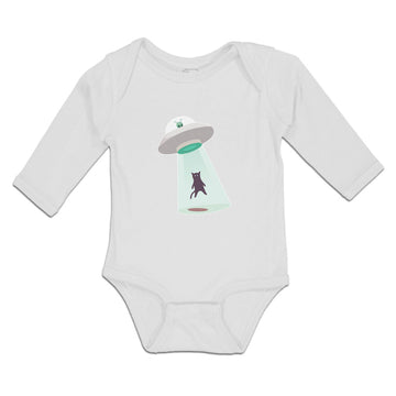 Long Sleeve Bodysuit Baby Alien Attacking Outer Space Boy & Girl Clothes Cotton