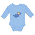 Long Sleeve Bodysuit Baby Boy Snoring While Sleeping Boy & Girl Clothes Cotton