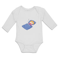 Long Sleeve Bodysuit Baby Boy Snoring While Sleeping Boy & Girl Clothes Cotton - Cute Rascals