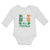 Long Sleeve Bodysuit Baby Part Irish All Trouble with Shamrock Leaf Cotton