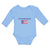 Long Sleeve Bodysuit Baby American National Flag of Puerto Rico Usa Cotton - Cute Rascals