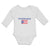 Long Sleeve Bodysuit Baby American National Flag of Puerto Rico Usa Cotton - Cute Rascals