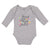 Long Sleeve Bodysuit Baby Though She but Little Fierce Flowers Design Cotton