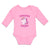 Long Sleeve Bodysuit Baby Magical Colorful Unicorn Squad with Eyes Closed Cotton