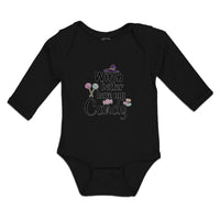 Long Sleeve Bodysuit Baby Witch Better Have My Candy with Hat and Lollipops
