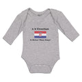Long Sleeve Bodysuit Baby 1 2 Croatian Is Better than None! Flag of Croatian