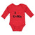 Long Sleeve Bodysuit Baby I Love Heart Symbol G-Ma Boy & Girl Clothes Cotton