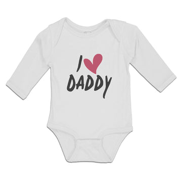 Long Sleeve Bodysuit Baby I Love Daddy Boy & Girl Clothes Cotton