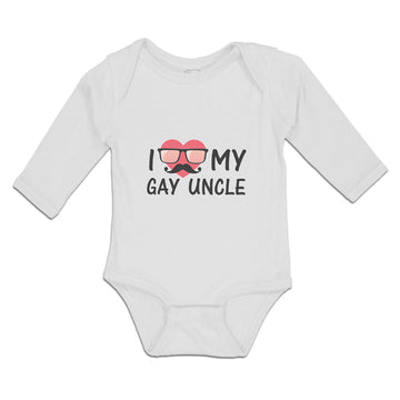 Long Sleeve Bodysuit Baby I Love My Gay Uncle Boy & Girl Clothes Cotton