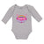 Long Sleeve Bodysuit Baby Love Mamaw Colourful Rainbow Outline Hearts Cotton