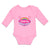 Long Sleeve Bodysuit Baby Love Mamaw Colourful Rainbow Outline Hearts Cotton