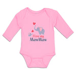 I Love My Mawmaw Elephants Love Towards Her Child with Hearts