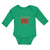 Long Sleeve Bodysuit Baby I Love My Moroccan Dad and An National Flag Cotton