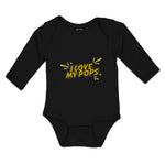 Long Sleeve Bodysuit Baby I Love My Pops Boy & Girl Clothes Cotton